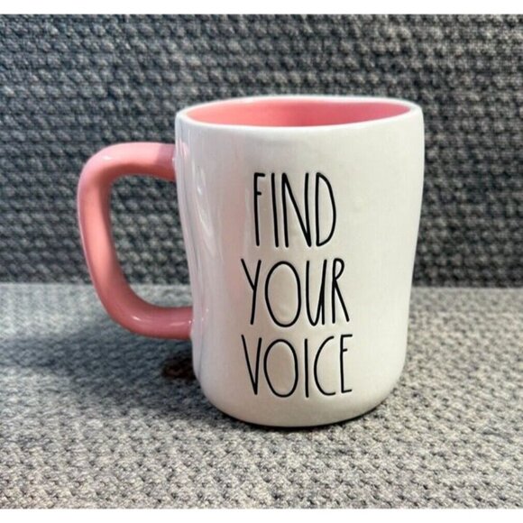 Rae Dunn Disney Princess FIND YOUR VOICE Ariel & Flounder Double Sided Mug - Picture 2 of 5